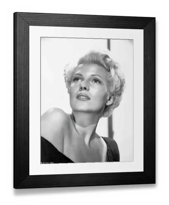 Framed Print : Actress Rita Hayworth with Blonde Hairstyle Framed Print : Actress Rita Hayworth with Blonde Hairstyle