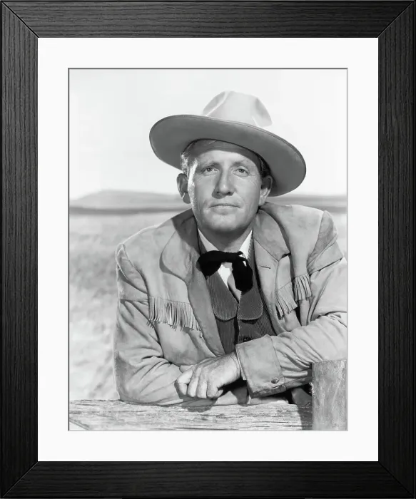 Framed Print : Spencer Tracy in Western Style Framed Print : Spencer Tracy in Western Style