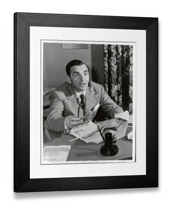 Framed Print : Irving Berlin Sitting at his Desk Framed Print : Irving Berlin Sitting at his Desk