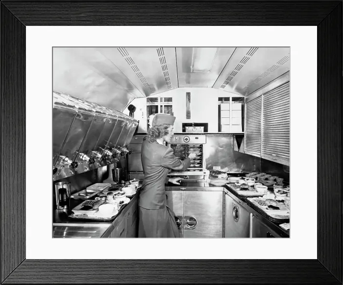Framed Print : Air Hostess at Work Framed Print : Air Hostess at Work
