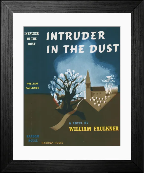 Framed Print : Book Jacket for Intruder in the Dust by William Faulkner Framed Print : Book Jacket for Intruder in the Dust by William Faulkner