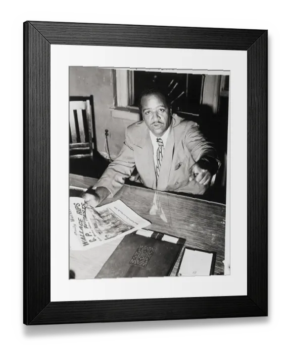 Framed Print : Benjamin Davis Jr. Pointing to Camera