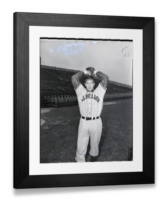 Framed Print : Bob Feller In Pre-Pitch Pose Framed Print : Bob Feller In Pre-Pitch Pose