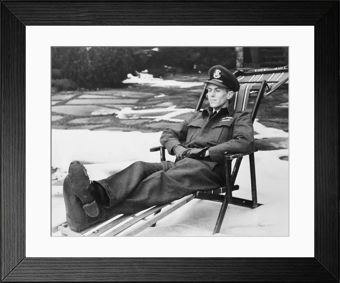 Framed Print : George Buerling Resting on Lounging Chair Framed Print : George Buerling Resting on Lounging Chair
