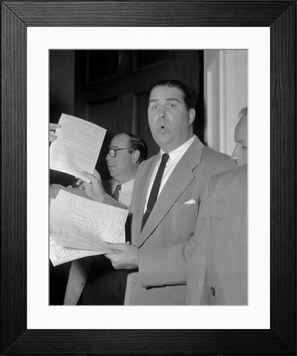 Framed Print : Man Handing Out Copies of the Pumpkin Papers