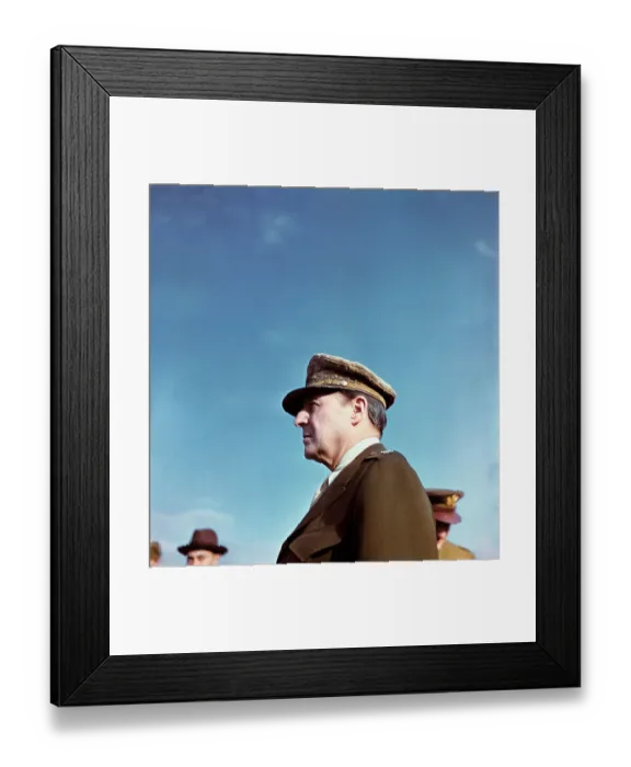 Framed Print : Portrait of General Douglas MacArthur