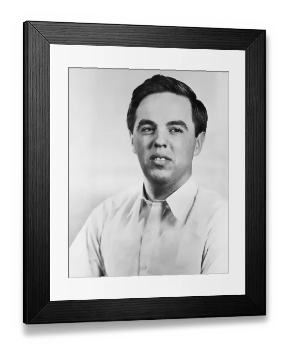 Framed Print : Portrait of Alan Lomax Framed Print : Portrait of Alan Lomax