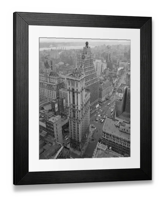 Framed Print : Over Times Square Framed Print : Over Times Square