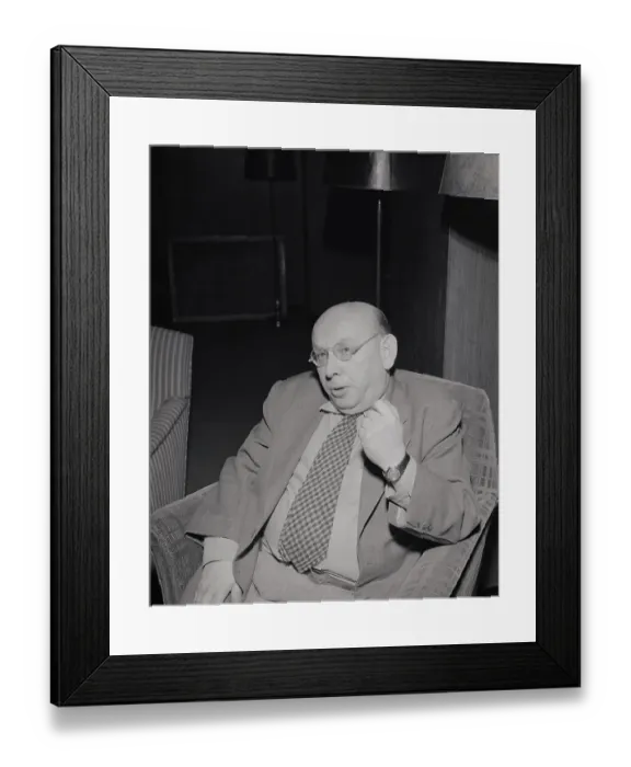 Framed Print : Hanns Eisler Seated at Conference Framed Print : Hanns Eisler Seated at Conference