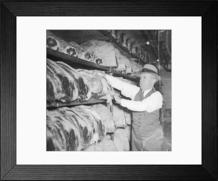 Framed Print : An Expert Meat Salesman--Is Ponzi, Former Financial Genius Framed Print : An Expert Meat Salesman--Is Ponzi, Former Financial Genius