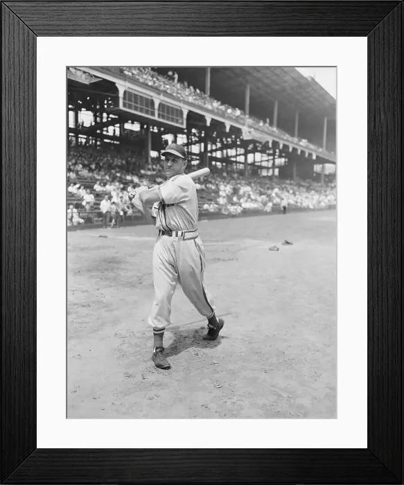 Framed Print : Enos Slaughter in Batting Position