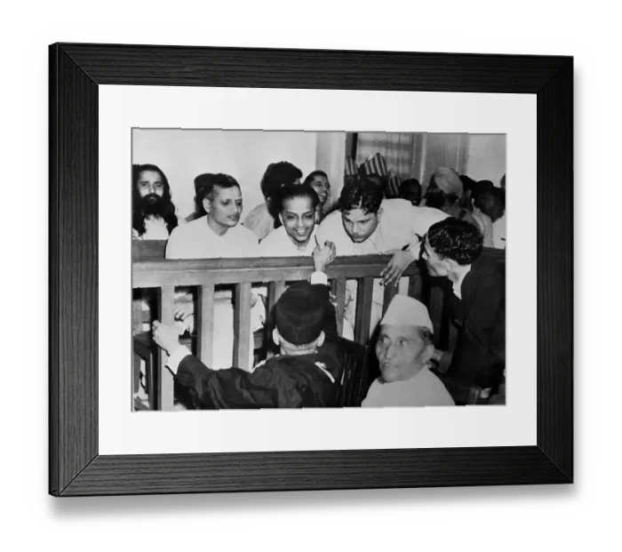 Framed Print : Assassins of Mahatma Gandhi in Trial Framed Print : Assassins of Mahatma Gandhi in Trial