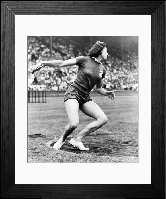 Framed Print : Micheline Ostermeyer Discuss Gold Medal Winner Framed Print : Micheline Ostermeyer Discuss Gold Medal Winner
