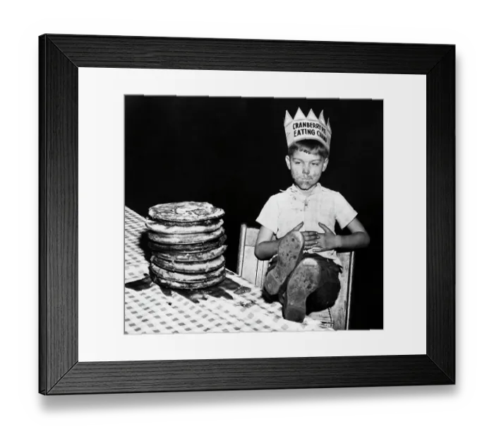 Framed Print : Cranberry Pie Eating Champ Framed Print : Cranberry Pie Eating Champ