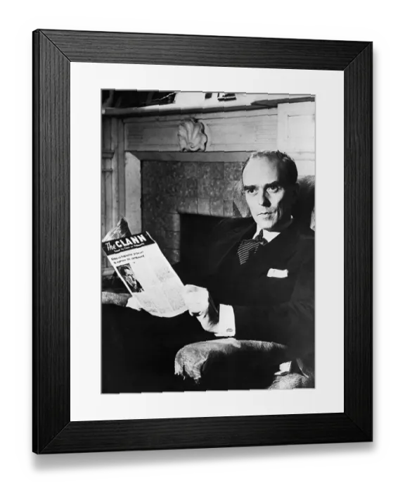 Framed Print : Sean Macbride Awaiting Election Results Framed Print : Sean Macbride Awaiting Election Results