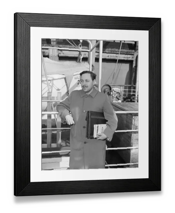 Framed Print : Tennessee Williams On Boat, Sailing Framed Print : Tennessee Williams On Boat, Sailing