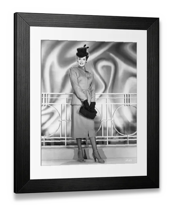 Framed Print : Janis Paige Modeling Clothes Framed Print : Janis Paige Modeling Clothes