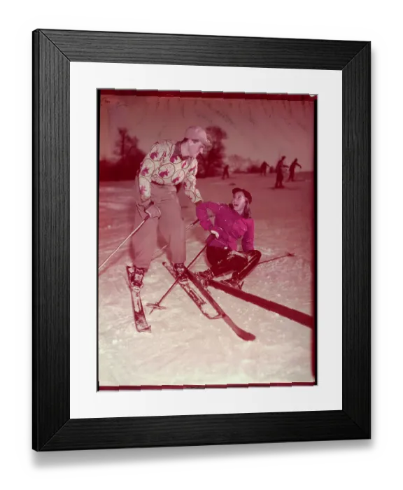 Framed Print : Skiing in Central Park Framed Print : Skiing in Central Park