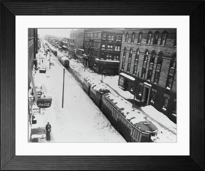Framed Print : Snow On The Tracks Framed Print : Snow On The Tracks