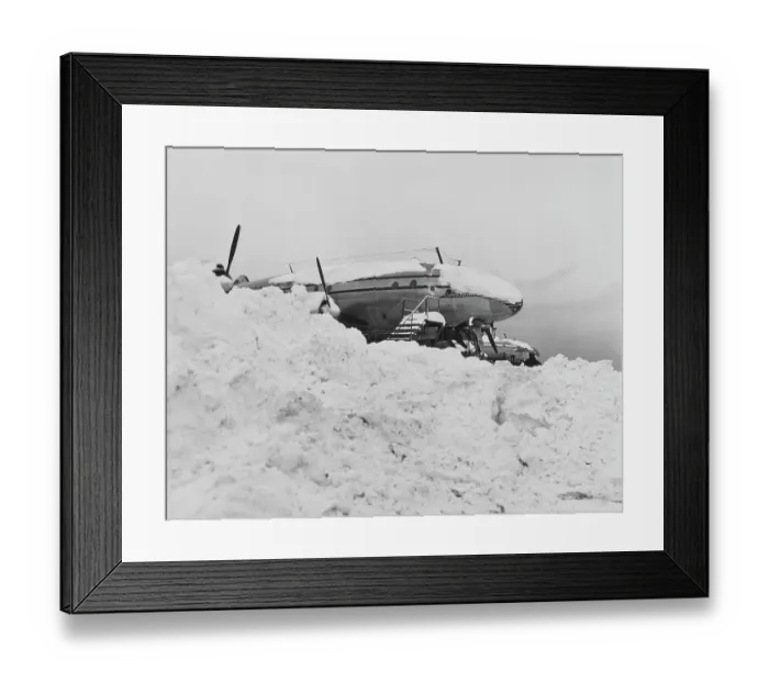 Framed Print : Great Blizzard Of 1947
