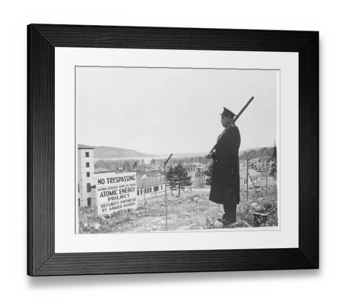 Framed Print : Guard Watching Atomic Plant Framed Print : Guard Watching Atomic Plant