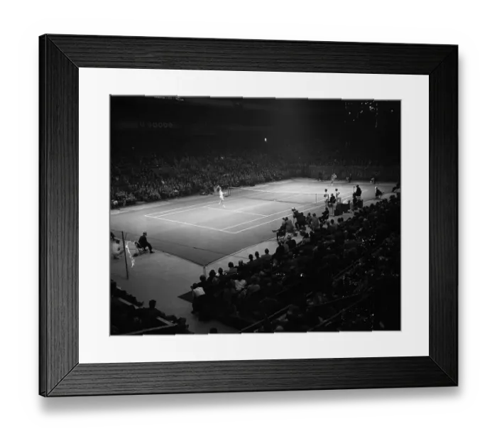 Framed Print : Riggs Takes Kramer in First Pro Match Framed Print : Riggs Takes Kramer in First Pro Match
