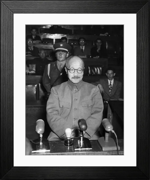 Framed Print : Tojo Testify At Int'L War Crimes Trib Framed Print : Tojo Testify At Int'L War Crimes Trib
