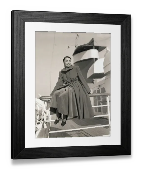Framed Print : Lena Horne Returning to New York by Ship Framed Print : Lena Horne Returning to New York by Ship