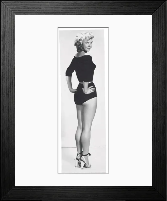 Framed Print : Actress Vera Ellen Posing in Leotards and Heels