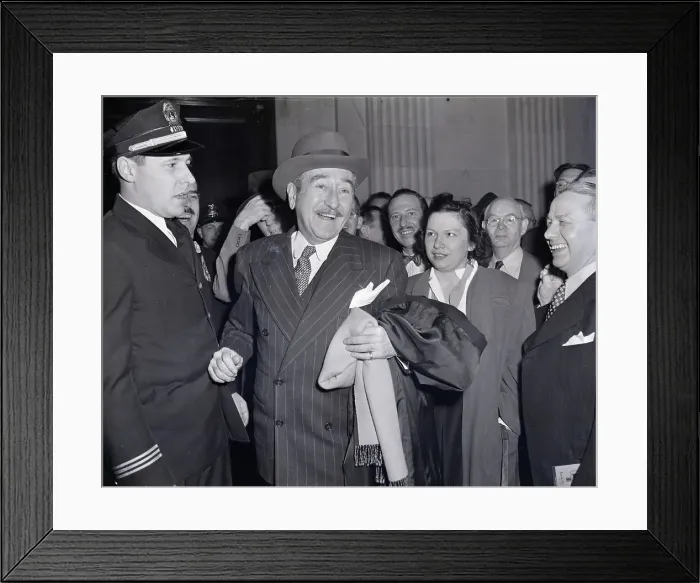 Framed Print : Adolphe Menjou Accosted At Senate Framed Print : Adolphe Menjou Accosted At Senate
