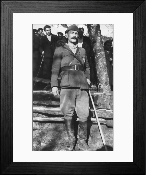Framed Print : Greek Communist Markos Vafiades Leaning on Fence Framed Print : Greek Communist Markos Vafiades Leaning on Fence