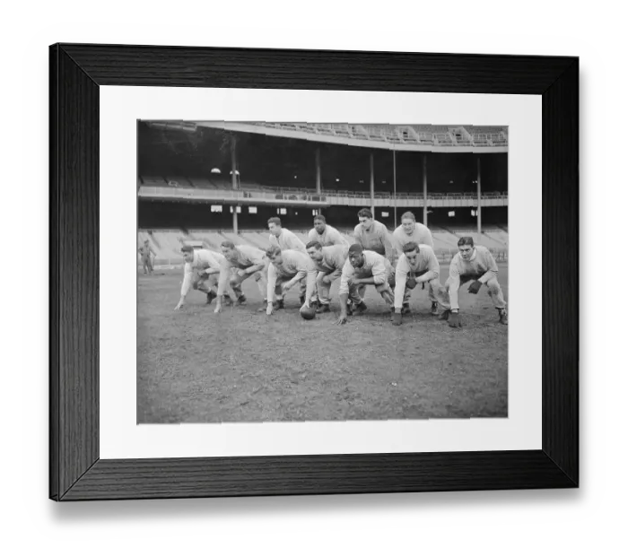 Framed Print : Browns Football Teammates in Practicing Formation Framed Print : Browns Football Teammates in Practicing Formation
