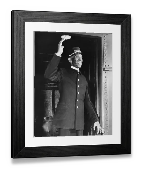 Framed Print : Oldest Pullman Porter Waves All-Aboard Framed Print : Oldest Pullman Porter Waves All-Aboard