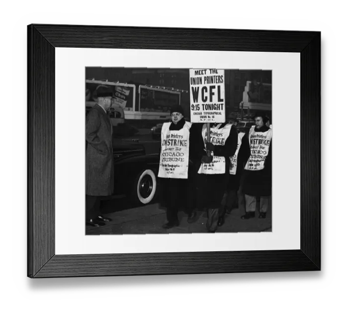 Framed Print : Pickets Walking by Robert McCormick Framed Print : Pickets Walking by Robert McCormick