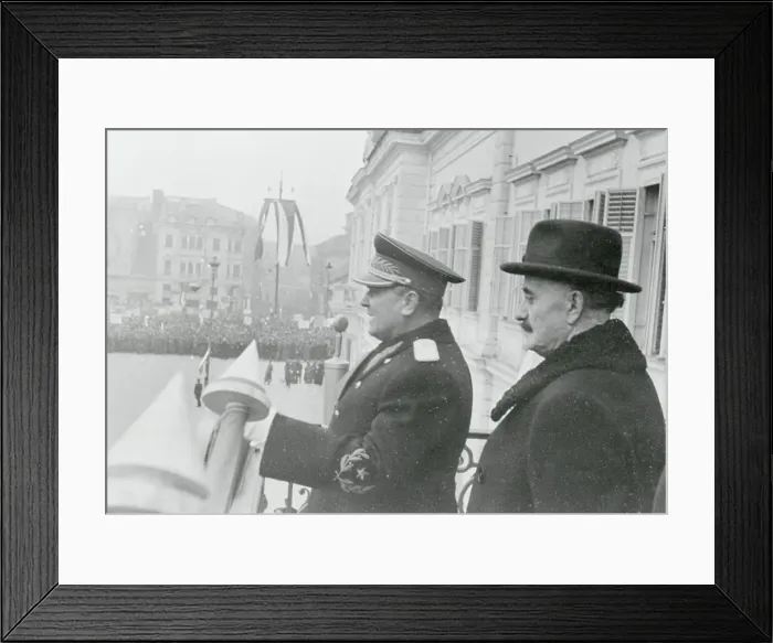 Framed Print : Josip Broz Tito Visiting with Bulgarian Official Framed Print : Josip Broz Tito Visiting with Bulgarian Official
