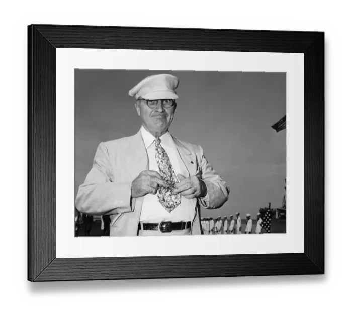 Framed Print : President Truman Made Submarine Skipper Framed Print : President Truman Made Submarine Skipper