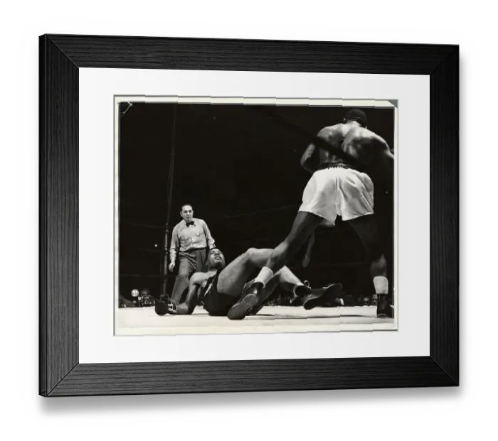Framed Print : Joe Louis After Being Knocked Down Framed Print : Joe Louis After Being Knocked Down