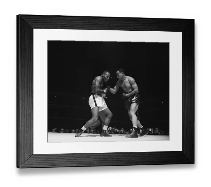 Framed Print : Joe Walcott Grimaces From Joe Louis Punc Framed Print : Joe Walcott Grimaces From Joe Louis Punc