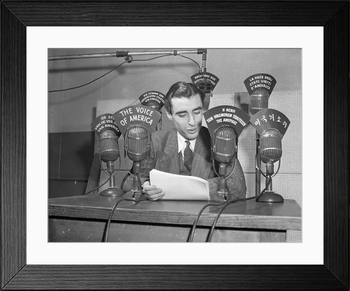 Framed Print : Alexis Ladas, the Voice of America