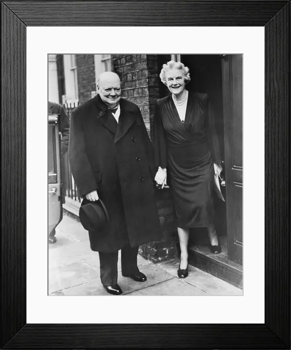Framed Print : Winston Churchill Celebrates Birthday