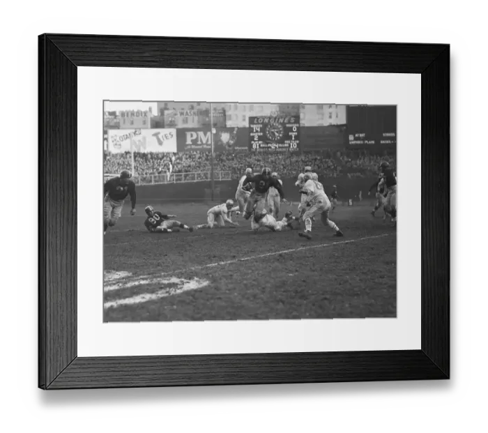 Framed Print : Football Game in 1947 Framed Print : Football Game in 1947