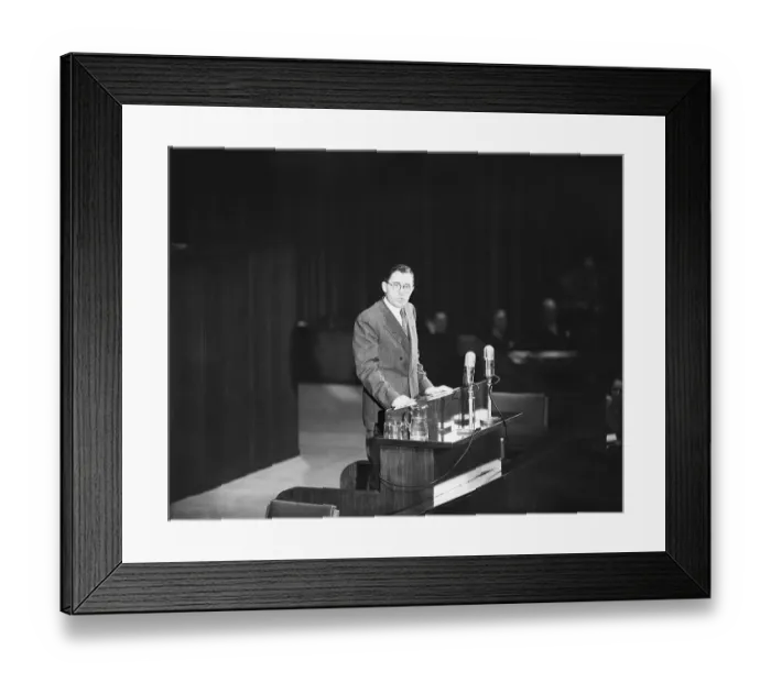 Framed Print : Andrei Gromyko Addressing United Nations Framed Print : Andrei Gromyko Addressing United Nations