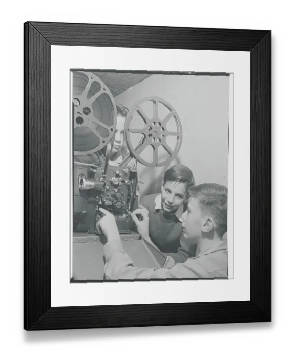 Framed Print : Librarian Helping Student Framed Print : Librarian Helping Student
