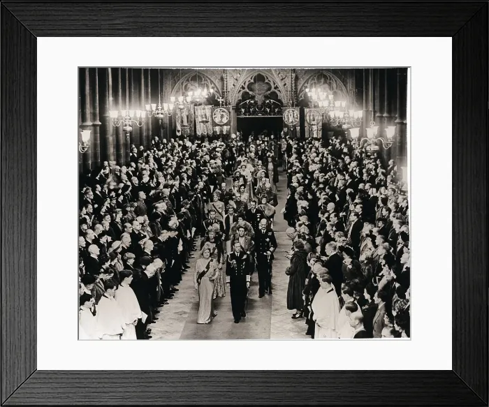Framed Print : King George VI Queen Elizabeth Procession Framed Print : King George VI Queen Elizabeth Procession
