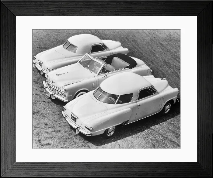 Framed Print : Three 1948 Studebaker Models Framed Print : Three 1948 Studebaker Models