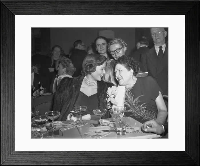 Framed Print : Gene Tierney and Louella Parsons Framed Print : Gene Tierney and Louella Parsons