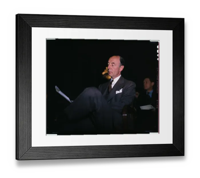 Framed Print : Robert Lovett Reading with Leg Crossed Framed Print : Robert Lovett Reading with Leg Crossed