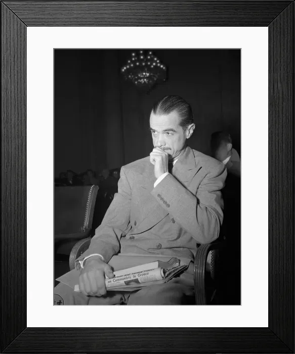 Framed Print : Howard Hughes at His Senate Investigation Framed Print : Howard Hughes at His Senate Investigation
