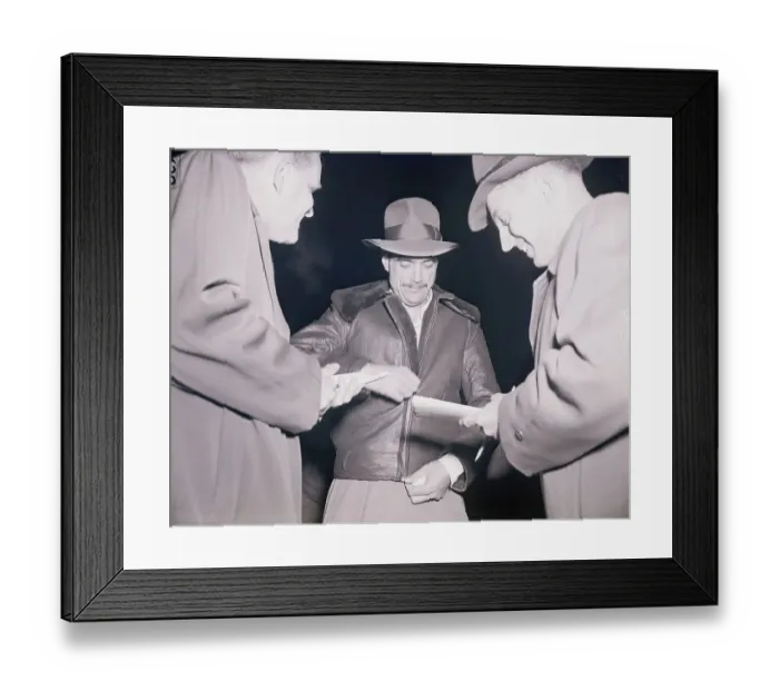 Framed Print : Howard Hughes Talking with Reporters Framed Print : Howard Hughes Talking with Reporters