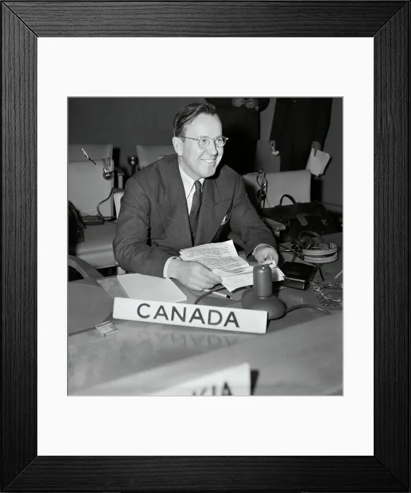 Framed Print : Lester Pearson Attending Session of General Assembly Framed Print : Lester Pearson Attending Session of General Assembly